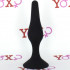 Trophy - Cuneo anale in silicone nero con ventosa 10 x 2,3 cm. - 3