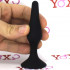 Trophy - Cuneo anale in silicone nero con ventosa 10 x 2,3 cm. - 1