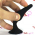 Trophy - Cuneo anale in silicone nero con ventosa 10 x 2,3 cm. - 2