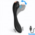 Pulsar - Vibratore e Pulsatore 2 in 1 in Silicone Posizionabile 20,5 x 4 cm. Ricaricabile USB Nero - 0