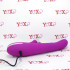 Vibratore rabbit con sfere rotanti e rotella lecca clitoride in silicone ricaricabile USB 24 x 3,5 cm. - 4