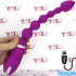 Sonda Anale vibrante con 6 sfere progressive in silicone viola 31,5 x 3,4 cm. - 0
