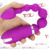Sonda Anale vibrante con 6 sfere progressive in silicone viola 31,5 x 3,4 cm. - 3