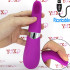 Vibratore lingua in silicone lilla con setole stimolanti ricaricabile USB 19,3 x 4,8 cm. - 0