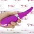 Vibratore lingua in silicone lilla con setole stimolanti ricaricabile USB 19,3 x 4,8 cm. - 1