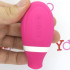 Succhia e lecca clitoride 2 in 1 in silicone rosa con lingua oscillante e funzione risucchio ricaricabile USB - 3