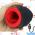 Masturbatore maschile a forma di bocca vibrante e riscaldante in silicone ricaricabile USB - 0