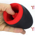 Masturbatore maschile a forma di bocca vibrante e riscaldante in silicone ricaricabile USB - 1