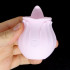 Stimola Vagina e Clitoride con Lingua in Silicone Ricaricabile con USB Rosa - 1