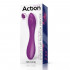 Vibratore G-Spot in Silicone Flessibile con Pulsazione 20,5 x 4 cm. Ricaricabile USB Viola - 7
