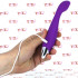 No. Ten - Vibratore G-Spot in Silicone 18 x 2,5 cm. Ricaricabile con USB Viola - 7