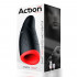 Masturbatore Maschile Vibrante e Riscaldante in Silicone Ricaricabile USB Nero e Rosso - 6