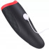 Masturbatore Maschile Vibrante e Riscaldante in Silicone Ricaricabile USB Nero e Rosso - 5