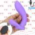 No. Sixteen - Vibratore Doppio Pulsante in Silicone 12,4 x 3,3 e 8,7 x 3,7 cm. Ricaricabile USB Lilla - 0