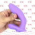 No. Sixteen - Vibratore Doppio Pulsante in Silicone 12,4 x 3,3 e 8,7 x 3,7 cm. Ricaricabile USB Lilla - 4
