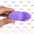 No. Sixteen - Vibratore Doppio Pulsante in Silicone 12,4 x 3,3 e 8,7 x 3,7 cm. Ricaricabile USB Lilla - 5