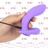 No. Sixteen - Vibratore Doppio Pulsante in Silicone 12,4 x 3,3 e 8,7 x 3,7 cm. Ricaricabile USB Lilla - 7