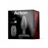 Cuneo Anale Vibrante in Silicone  12 x 4 cm. Telecomandato Ricaricabile USB - 3