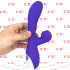 Vibratore Rabbit in Silicone con Risucchio ed Effetto Oscillante 20,5 x 4 cm. Ricaricabile USB Viola - 3