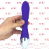 Vibratore Rabbit in Silicone con Risucchio ed Effetto Oscillante 20,5 x 4 cm. Ricaricabile USB Viola - 5