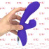 Vibratore Rabbit in Silicone con Risucchio ed Effetto Oscillante 20,5 x 4 cm. Ricaricabile USB Viola - 8