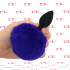 Cuneo Anale in Silicone con Coda BUNNY Viola 7 x 3 cm. Nero - 0