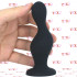 Bust - Cuneo Anale Progressivo Ricurvo 12 x 4 cm. in Silicone Nero - 3