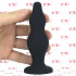 Willendorf - Cuneo Anale Progressivo 12 x 4 cm. in Silicone Nero - 0