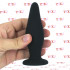 Sharky - Cuneo Anale Ricurvo 12 x 3,5 cm. in Silicone Nero - 5