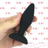 Dolmen M - Cuneo Anale Liscio 10,5 x 3 cm. in Silicone Nero - 0
