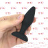 Dolmen S - Cuneo Anale Liscio 8,6 x 2,5 cm. in Silicone Nero - 0