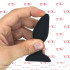 Dolmen S - Cuneo Anale Liscio 8,6 x 2,5 cm. in Silicone Nero - 2