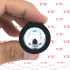 Sparkly S - Cuneo Anale con Gemma Bianca 7,5 x 2,6 cm. in Silicone Nero - 3