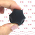 Rifter M - Cuneo Anale con Rilievi Verticali 7,2 x 3,5 cm. in Silicone Nero - 2