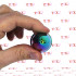 Space Journey S - Cuneo Anale in Metallo con Gemma Multicolore 7 x 2,7 cm. Multicolor - 1