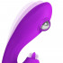 Vibratore rabbit in puro silicone con lecca clitoride e pulsazioni ricaricabile Viola - 3