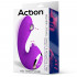 Vibratore rabbit in puro silicone con lecca clitoride e pulsazioni ricaricabile Viola - 5
