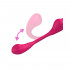 Strap-On Senza Lacci con Spinta, Pulsazione e Vibrazione in Silicone Rosa  - 4