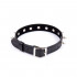Collare Regolabile in Ecopelle Nera con Borchie - 1