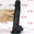 StrapOn per donna e imbracatura elastica nero 19 x 3,5 cm. - 5