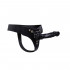 StrapOn per Donna con Imbracatura Elastica e Anello con Fallo in Silicone 15,4 x 3,2 cm. Nero - 0