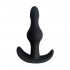 Deen - Cuneo Anale Progressivo da Passeggio in Silicone 8,2 x 2 cm. Nero - 0