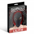 Discipline Mask - Cappuccio per Pratiche Bondage e BDSM con Fori per Occhi Nero - 1