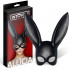 Bunny Mask - Maschera con Orecchie da Coniglio per Pratiche Bondage e BDSM Nero - 2