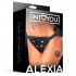 Alexia - Imbracatura Universale Strapon con 3 Anelli in Silicone Regolabile in Più Punti e Fascia Posteriore - 4