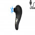 Hanna - Succhia Clitoride Aspirante in Silicone Nero Ricaricabile USB - 0