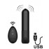 Bullet Vibrante in Silicone con Telecomando Wireless 8,6 x 2,5 cm. Nero Ricaricabile USB - 7