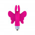Monarch - Mini Vibratore da Dito a Forma di Farfalla in Silicone 10 cm. Fucsia - 2