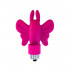 Monarch - Mini Vibratore da Dito a Forma di Farfalla in Silicone 10 cm. Fucsia - 1