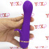 Vibratore rabbit in silicone viola 17 x 3,5 cm. - 0